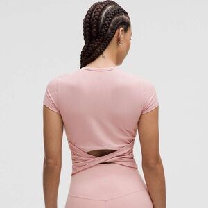 lulu all it takes back cut out ribbed tee